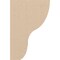 Ekena Millwork 2"W x 4"D x 6"H Classic Greensboro Rough Cedar Woodgrain TimberThane Corbel, Primed Tan CORUR02X04X06GRNRCPR - alternate 3